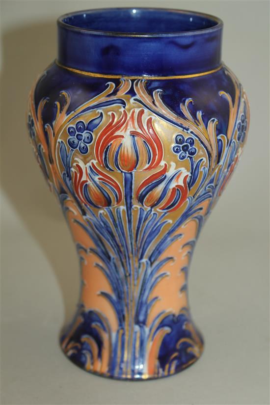 A Macintyre Alhambra baluster shaped vase, c.1903, 17.5cm